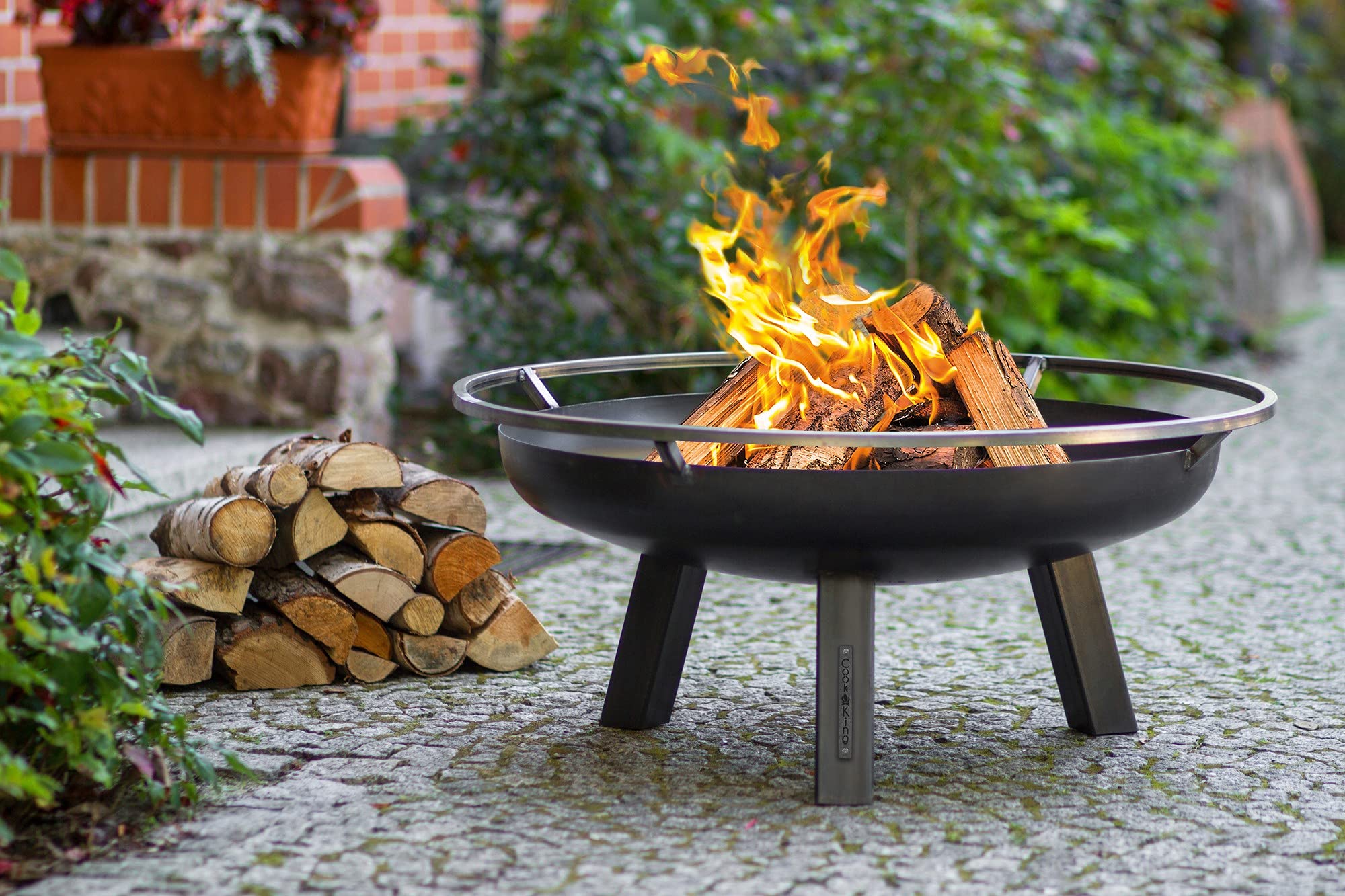 cook-king-porto-feuerschale-59-7-cm-stahl-holzfeuerstelle image 2
