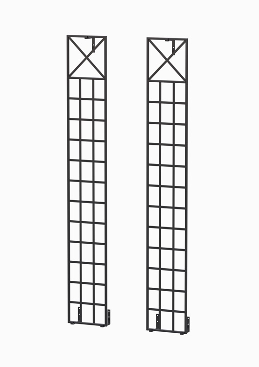 classic-garden-elements-schmales-spalier-schwarz-doppelpack-metall image 1
