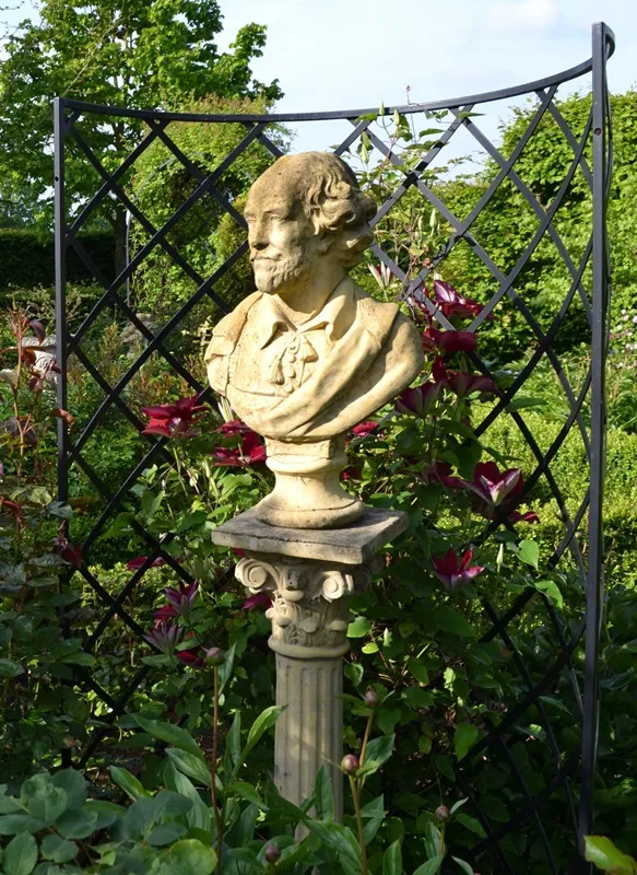 classic-garden-elements-exedra-rosengitter-halbrund-schwarz image 1