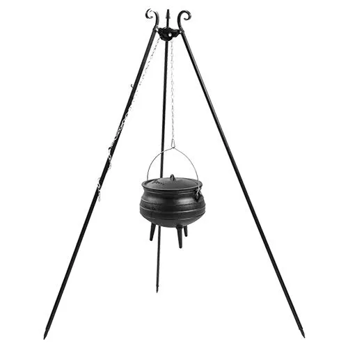 cookking-afrika-schwenkgrill-dreibein-mit-gusseisenkessel-6-liter image 1