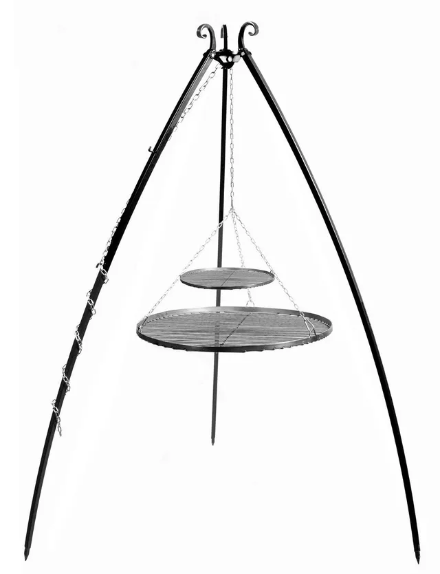 cookking-schwenkgrill-200-cm-doppelrost-70-40-cm-rohstahl-grill image 1