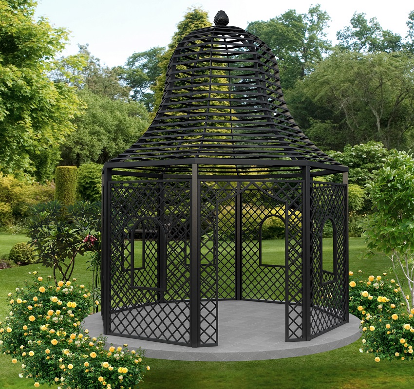 classic-garden-elements-rosenpavillon-zweibr-cken-eisen-400-cm image 2