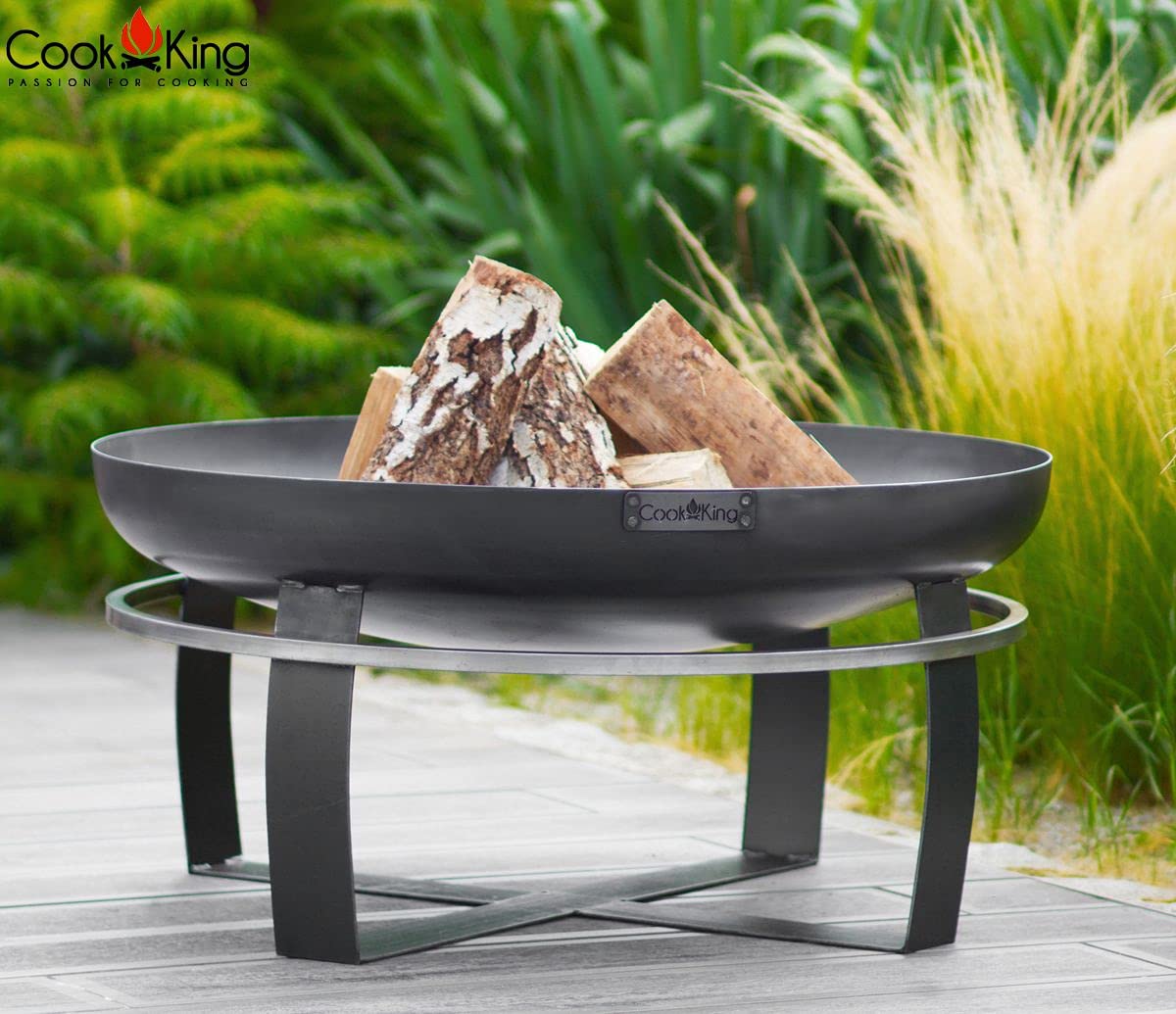 cookking-viking-feuerschale-80-cm-stahl-schwarz-mit-tragering image 5