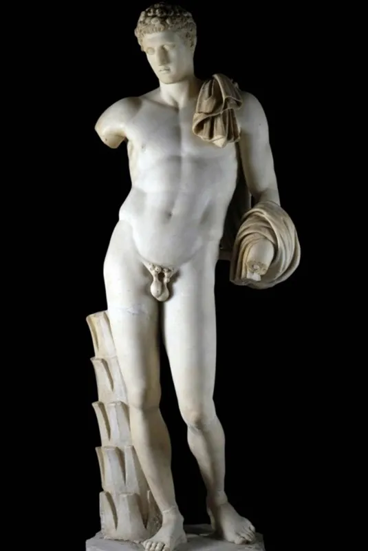 classic-garden-elements-hermes-belvedere-bronze-statue-garten image 1