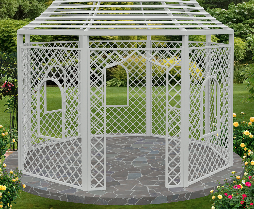 classic-garden-elements-rosenpavillon-zweibr-cken-wei-400cm image 5