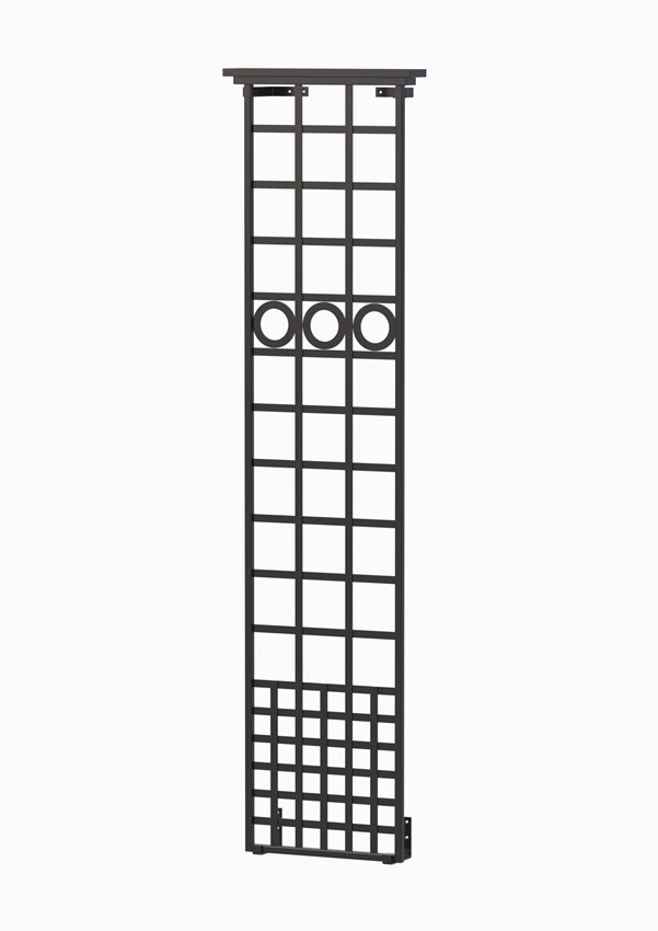 classic-garden-elements-burghley-wandspalier-metall-schwarz-44x201-cm image 1