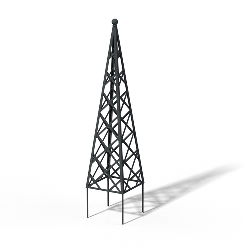 classic-garden-elements-abusir-rankpyramide-rankgitter-schwarz-70x119-cm image 3