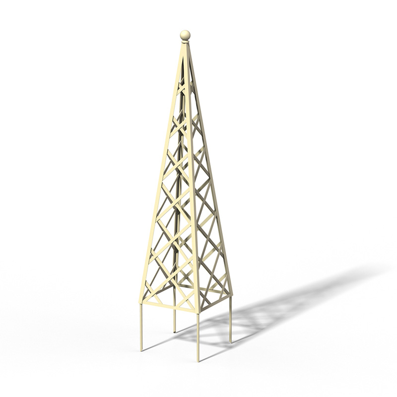 classic-garden-elements-abusir-rankpyramide-rankgitter-schwarz-70x119-cm image 6
