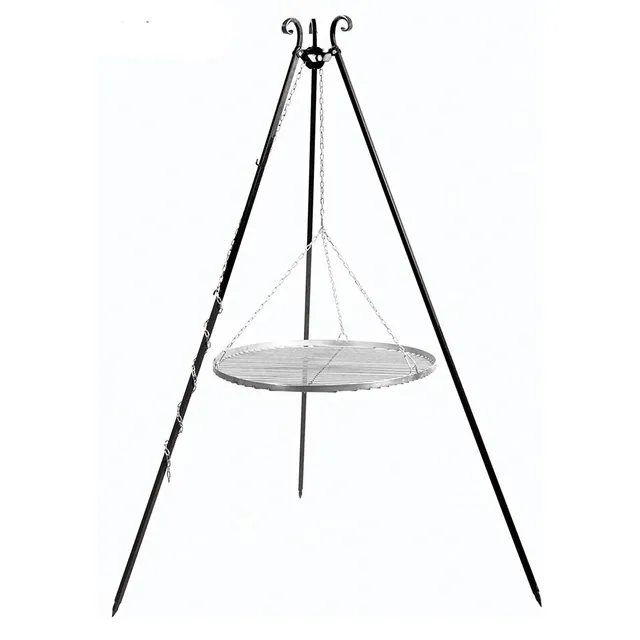 cookking-dreibeingrill-schwenkgrill-180-cm-mit-edelstahl-rost-80-cm image 1