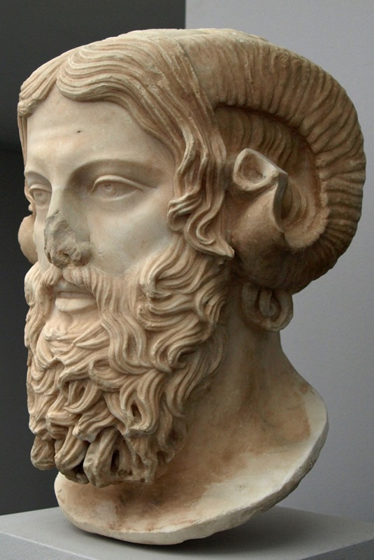 classic-garden-elements-zeus-ammon-b-ste-bronze-antike-statue-garten image 1