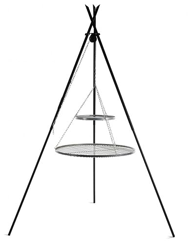 cookking-tipi-schwenkgrill-210-cm-edelstahl-doppelrost-70-40-cm image 6
