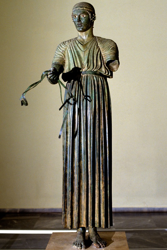 classic-garden-elements-wagenlenker-delphi-statue-bronze-1-8-m image 1