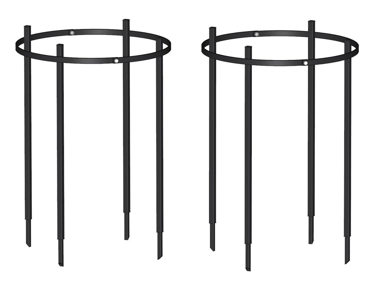 classic-garden-elements-jean-vibert-pflanzenst-tze-rund-schwarz-metall image 2
