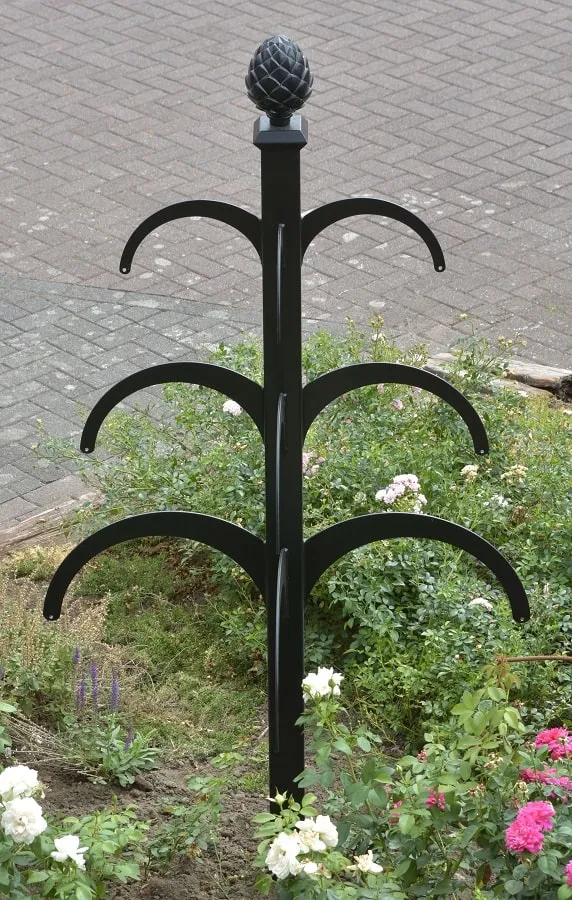 classic-garden-elements-hannibal-rankobelisk-metall-schwarz-220-cm image 1