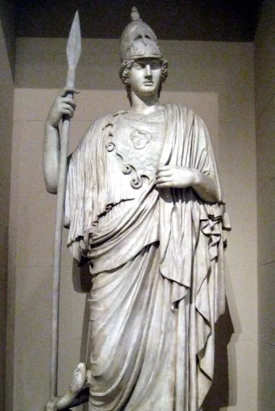 classic-garden-elements-pallas-athene-giustiniani-bronze-statue image 1