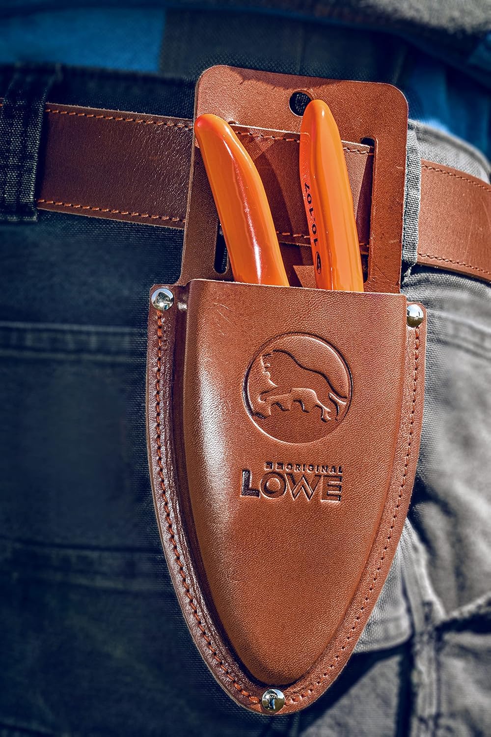 original-l-we-1-leder-holster-9809-braun-f-r-gartenschere image 4