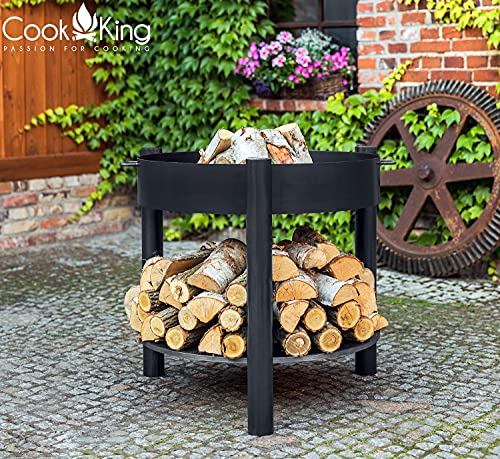 cookking-montana-feuerschale-70-cm-mit-holzfach-stahl-schwarz image 8