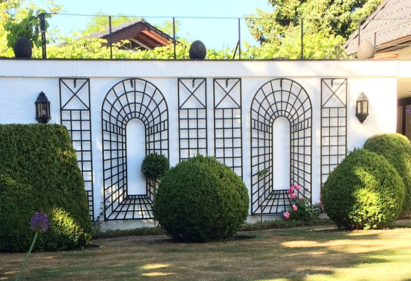 classic-garden-elements-croome-treillage-rankgitter-schwarz-3-teilig image 3