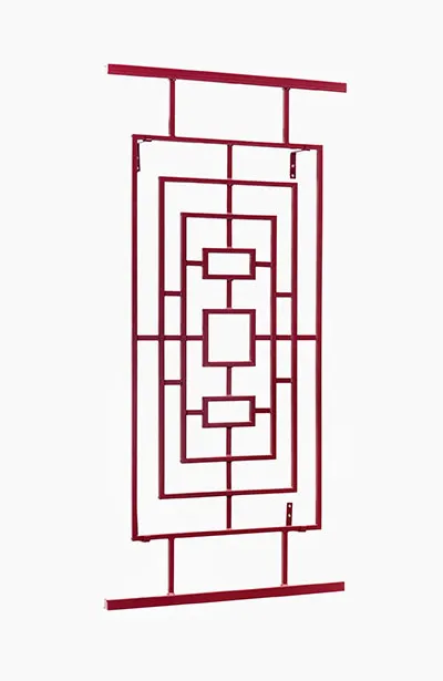 classic-garden-elements-hongkong-rankgitter-wandspalier-rot-metall image 1