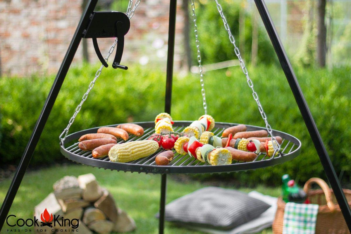 cookking-tripod-180-schwenkgrill-dreibein-mit-handwinde-stahlrost image 2